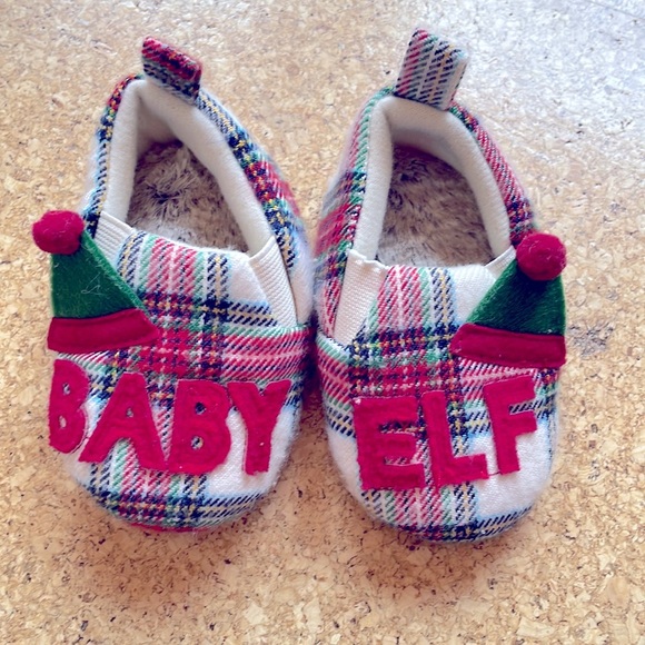 Target Other - New Target Baby Elf Christmas Slippers with Fur